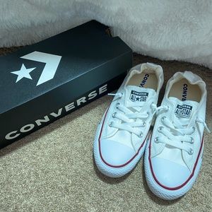 CONVERSE low top white size women’s 7